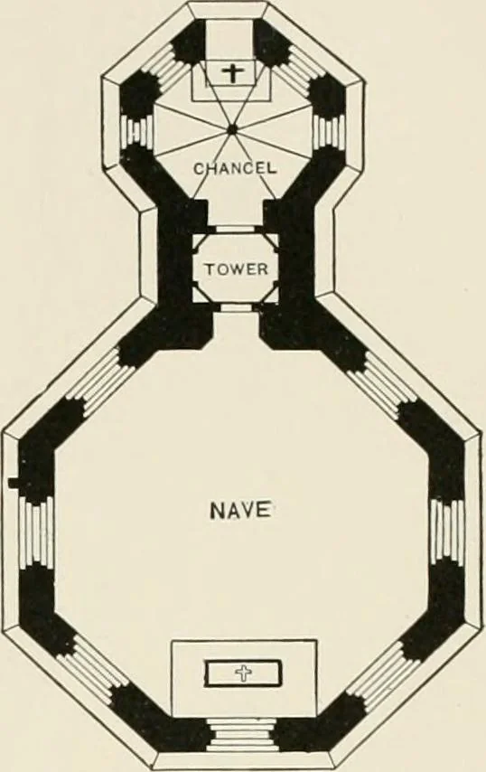 An illustration from A dictionary of architecture and building : biographical, historical, and descriptive, 1902, leaf 150