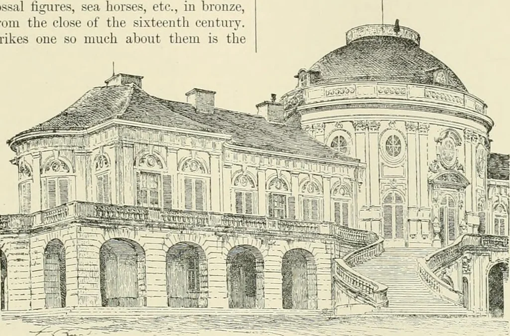 An illustration from A dictionary of architecture and building : biographical, historical, and descriptive, 1902, leaf 159