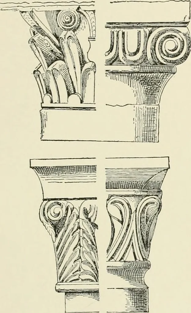 An illustration from A dictionary of architecture and building : biographical, historical, and descriptive, 1902, leaf 173