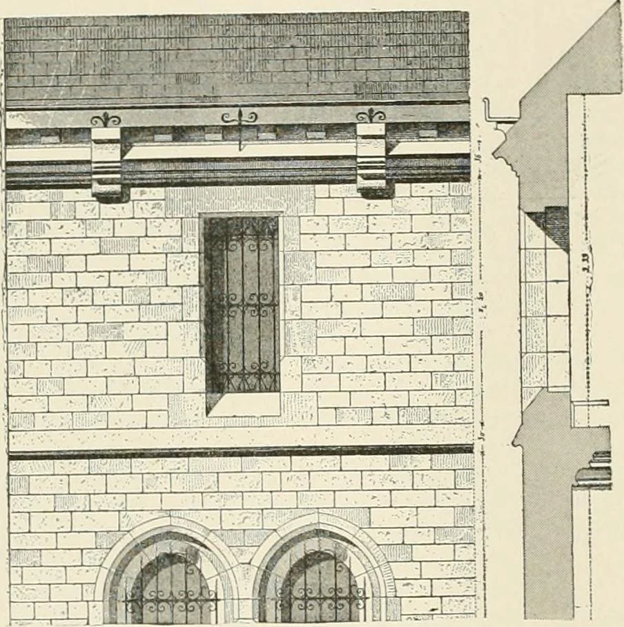 An illustration from A dictionary of architecture and building : biographical, historical, and descriptive, 1902, leaf 212