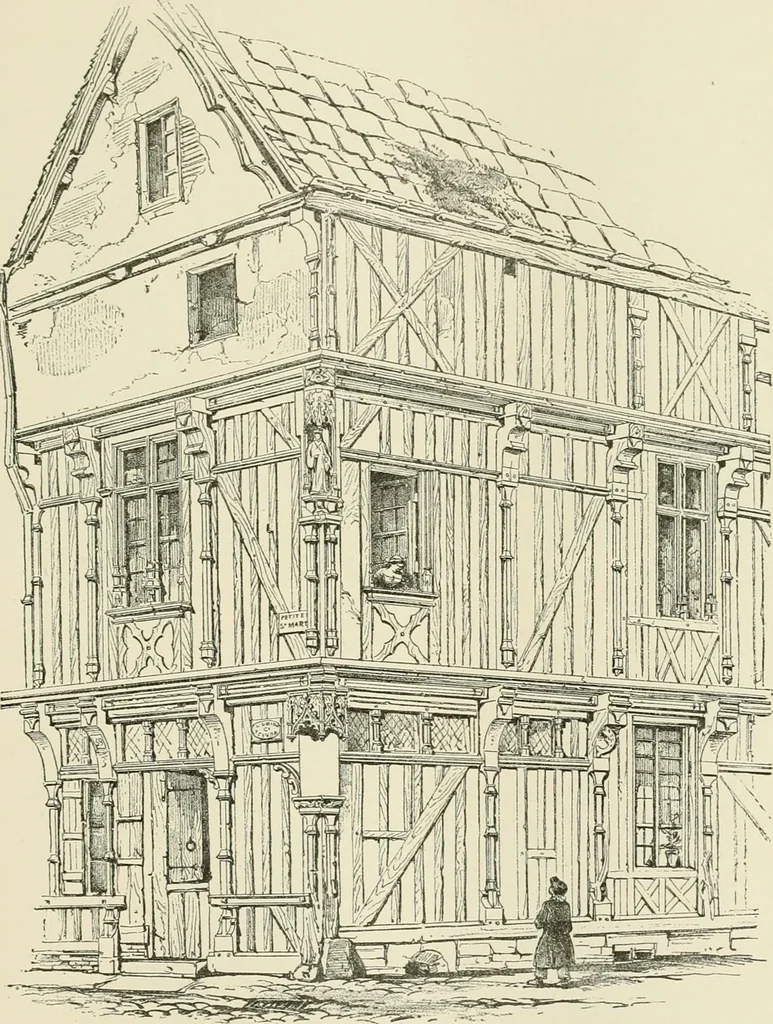 An illustration from A dictionary of architecture and building : biographical, historical, and descriptive, 1902, leaf 219