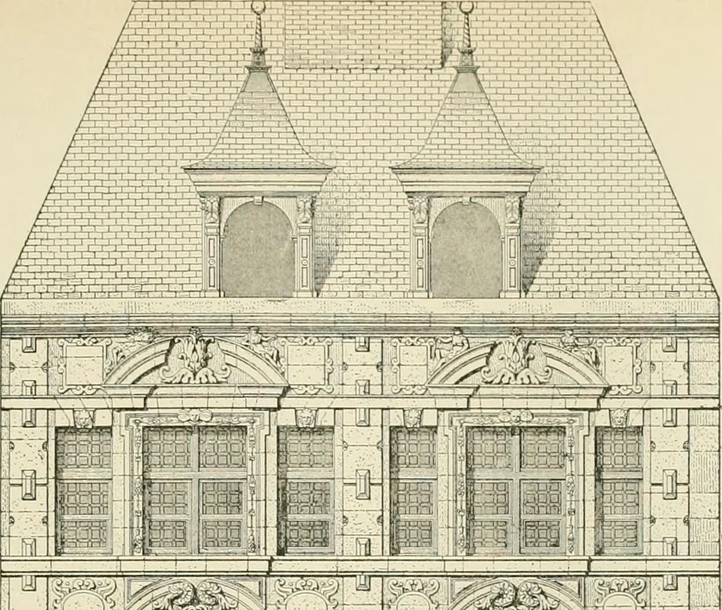 An illustration from A dictionary of architecture and building : biographical, historical, and descriptive, 1902, leaf 233