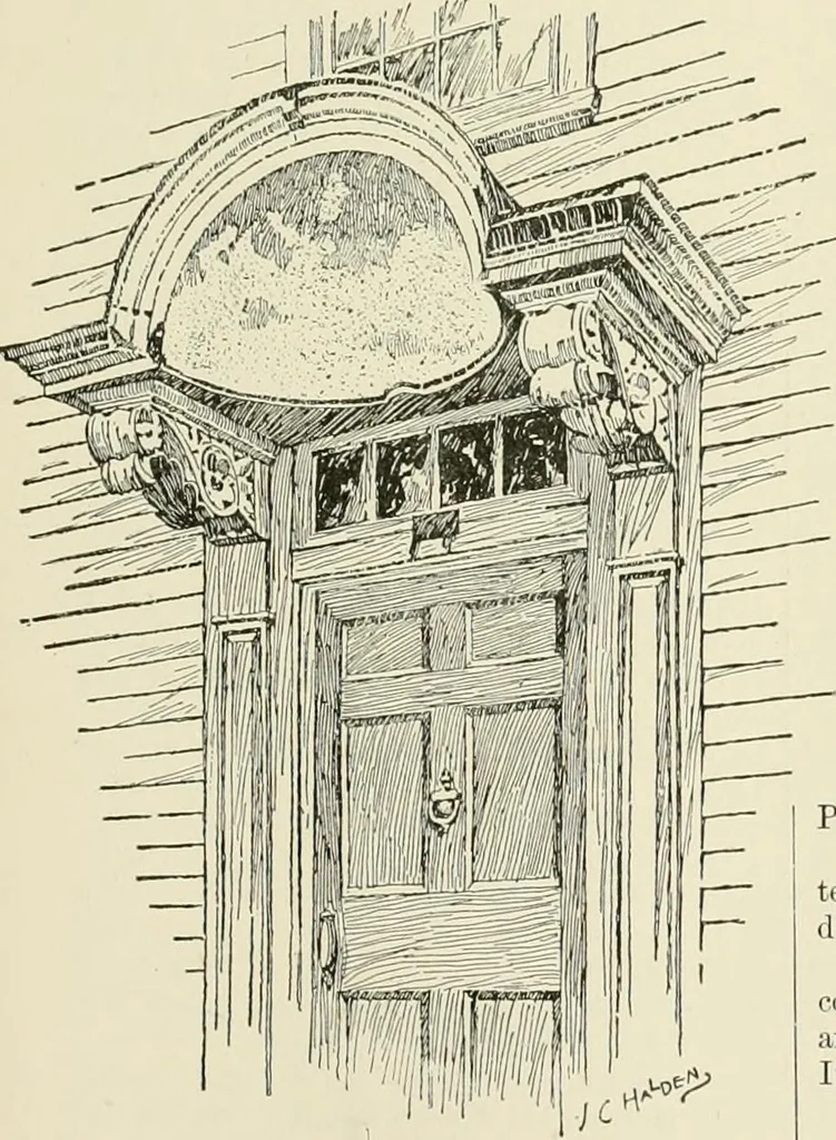 An illustration from A dictionary of architecture and building : biographical, historical, and descriptive, 1902, leaf 247