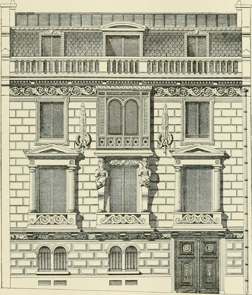 An illustration from A dictionary of architecture and building : biographical, historical, and descriptive, 1902, leaf 259