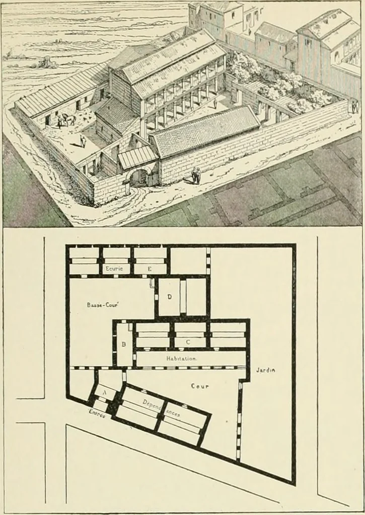 An illustration from A dictionary of architecture and building : biographical, historical, and descriptive, 1902, leaf 263