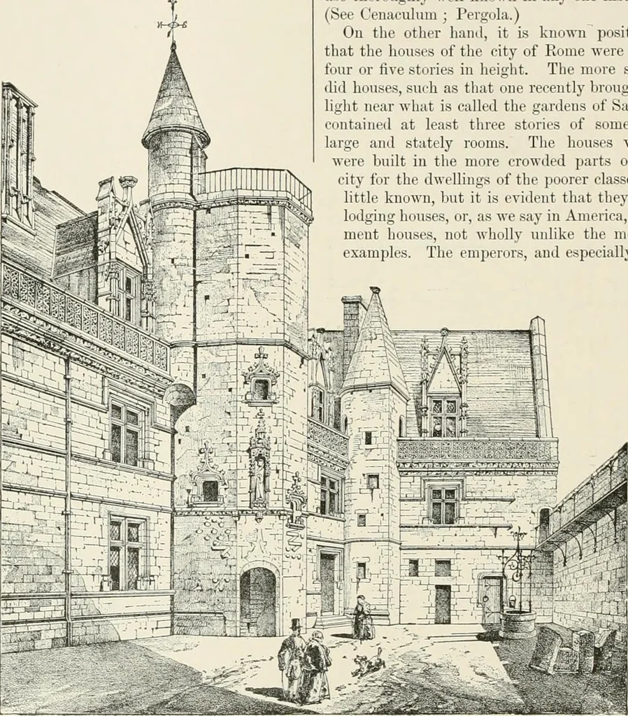 An illustration from A dictionary of architecture and building : biographical, historical, and descriptive, 1902, leaf 264