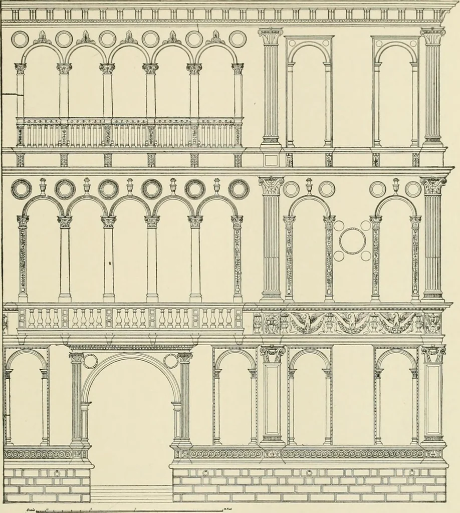 An illustration from A dictionary of architecture and building : biographical, historical, and descriptive, 1902, leaf 27