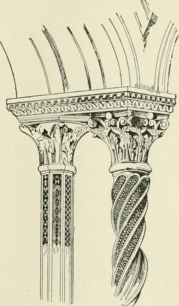 An illustration from A dictionary of architecture and building : biographical, historical, and descriptive, 1902, leaf 295