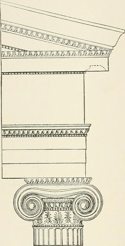 An illustration from A dictionary of architecture and building : biographical, historical, and descriptive, 1902, leaf 300