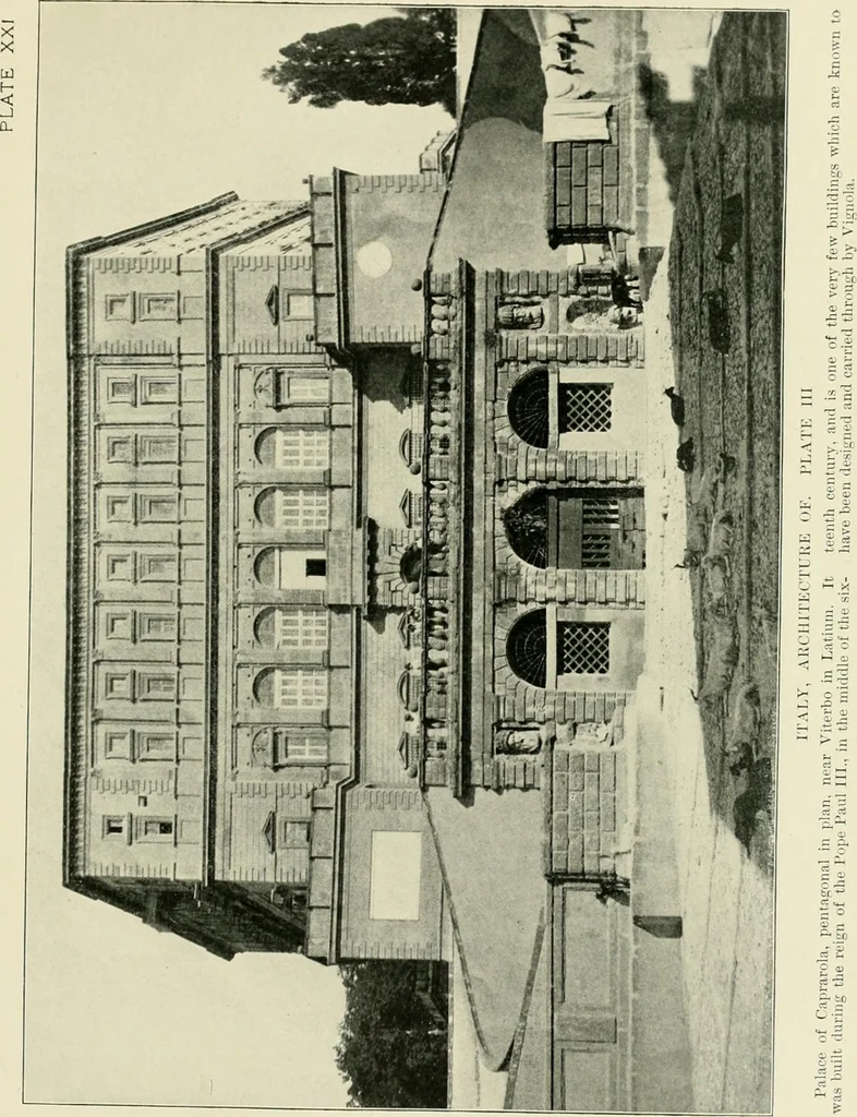 An illustration from A dictionary of architecture and building : biographical, historical, and descriptive, 1902, leaf 345