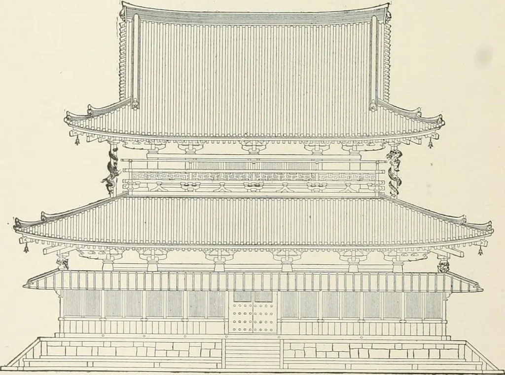 An illustration from A dictionary of architecture and building : biographical, historical, and descriptive, 1902, leaf 382