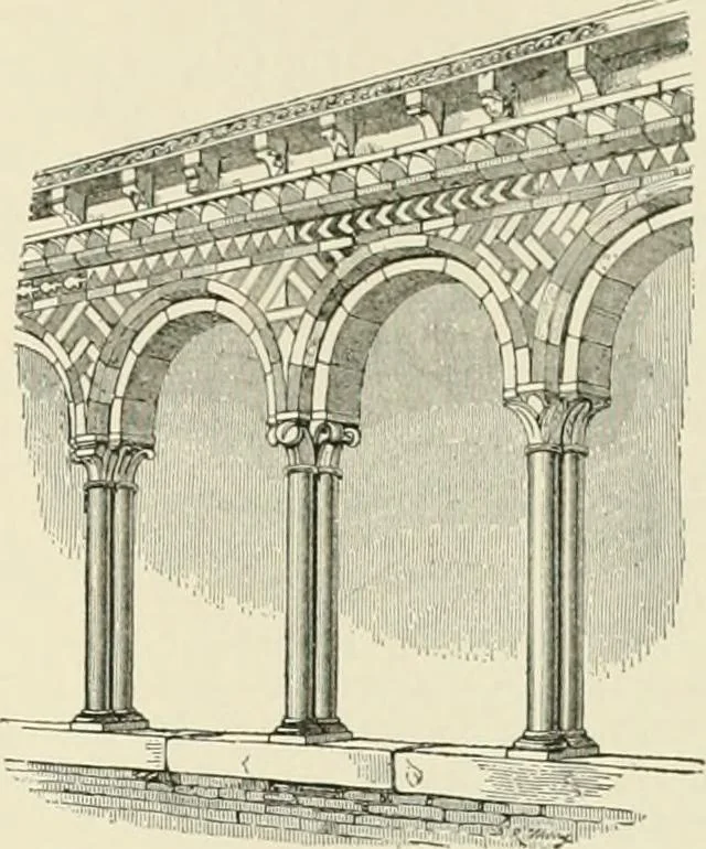An illustration from A dictionary of architecture and building : biographical, historical, and descriptive, 1902, leaf 397