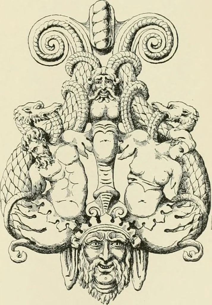 An illustration from A dictionary of architecture and building : biographical, historical, and descriptive, 1902, leaf 407