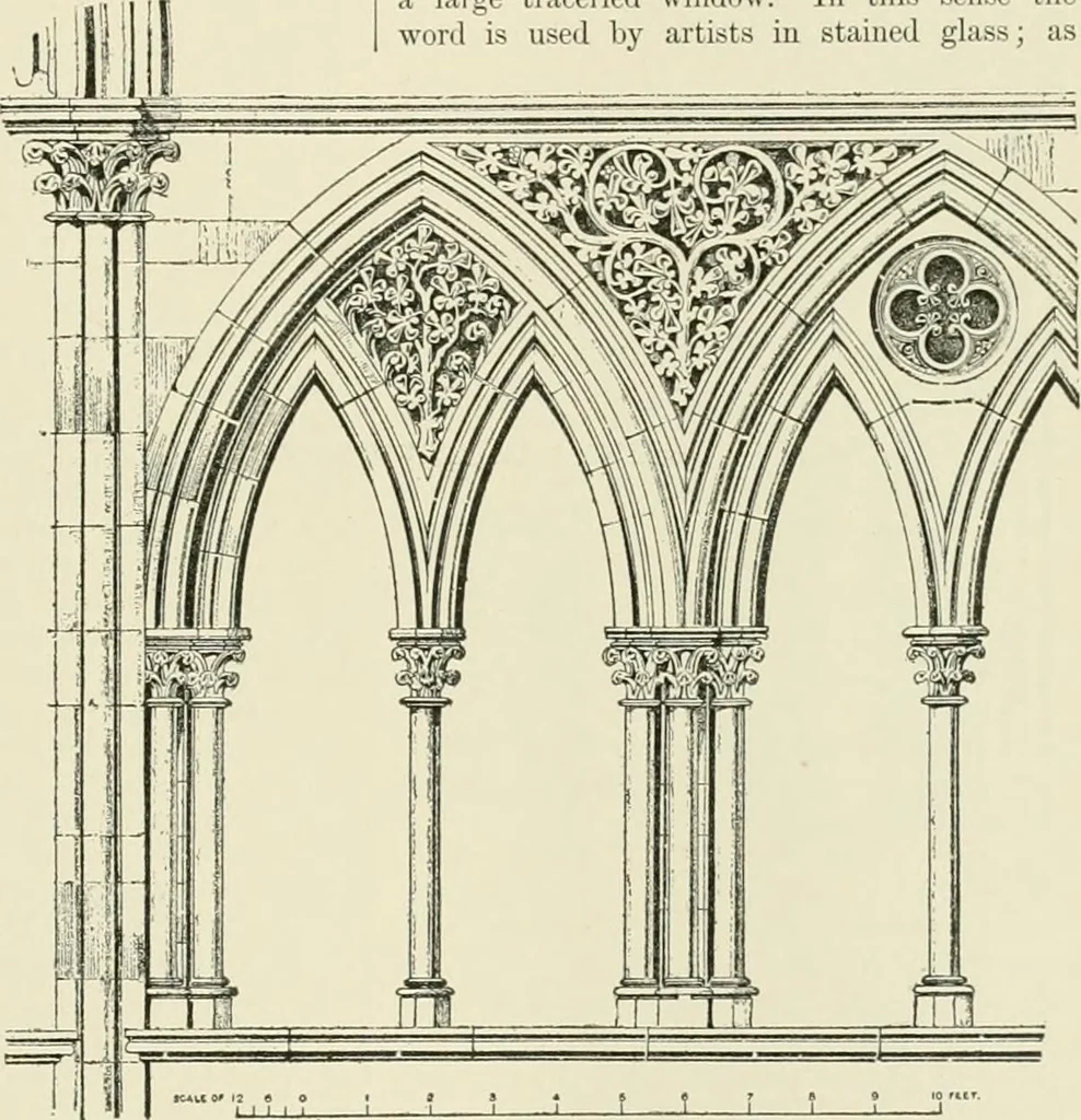 An illustration from A dictionary of architecture and building : biographical, historical, and descriptive, 1902, leaf 413