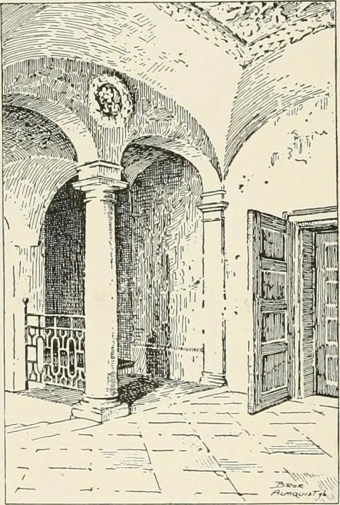 An illustration from A dictionary of architecture and building : biographical, historical, and descriptive, 1902, leaf 414