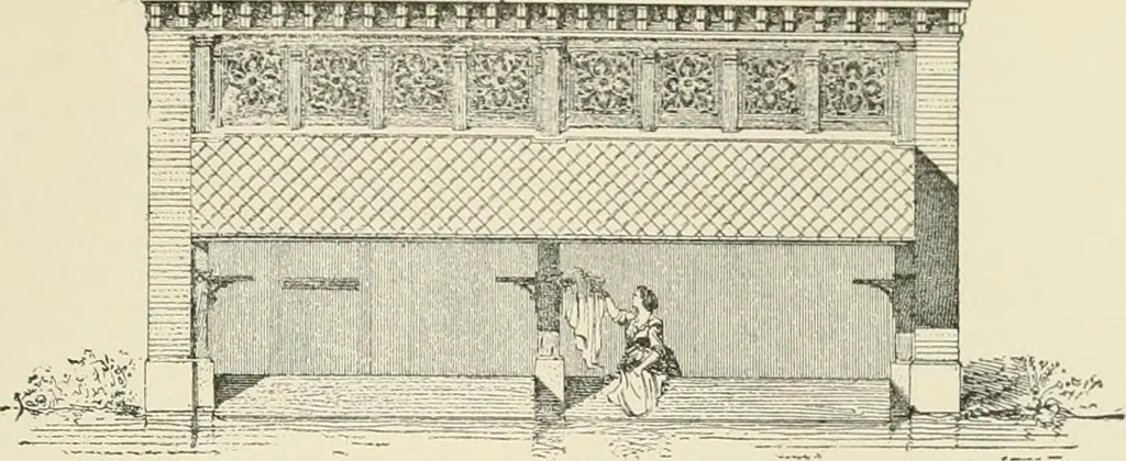 An illustration from A dictionary of architecture and building : biographical, historical, and descriptive, 1902, leaf 425