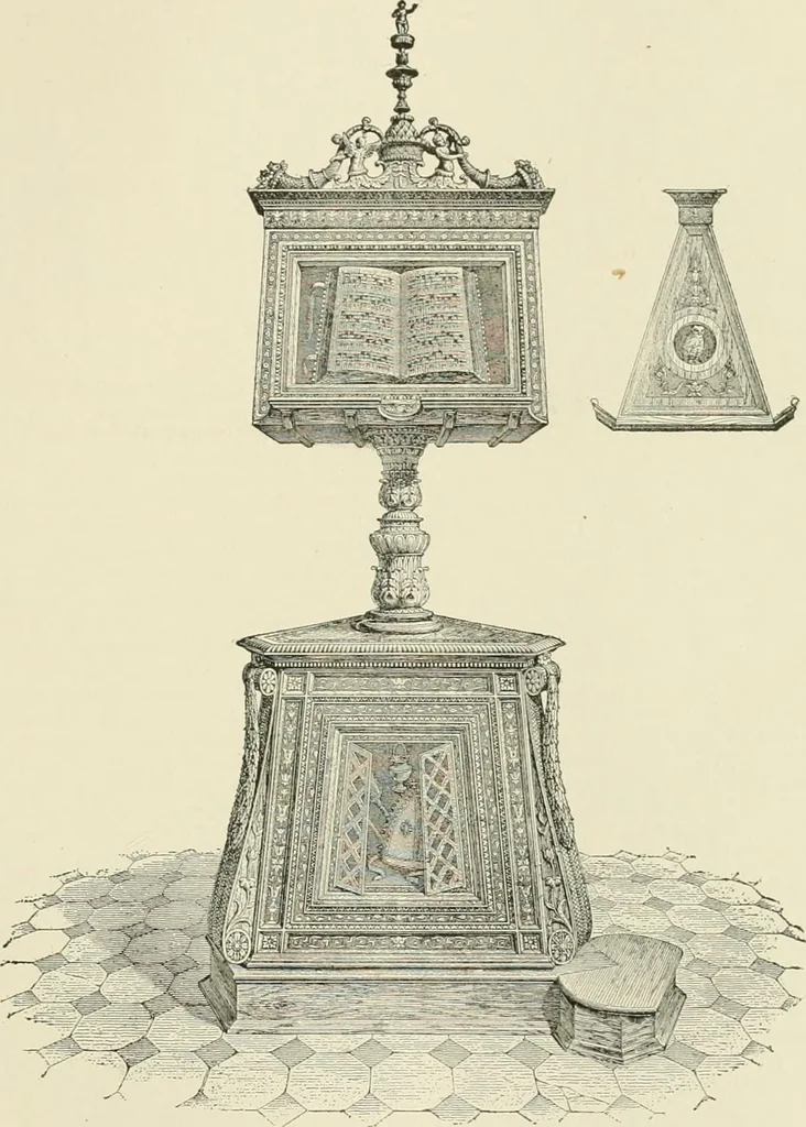 An illustration from A dictionary of architecture and building : biographical, historical, and descriptive, 1902, leaf 433