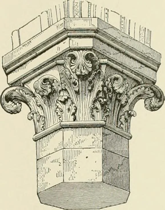 An illustration from A dictionary of architecture and building : biographical, historical, and descriptive, 1902, leaf 45