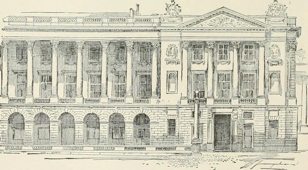 An illustration from A dictionary of architecture and building : biographical, historical, and descriptive, 1902, leaf 468