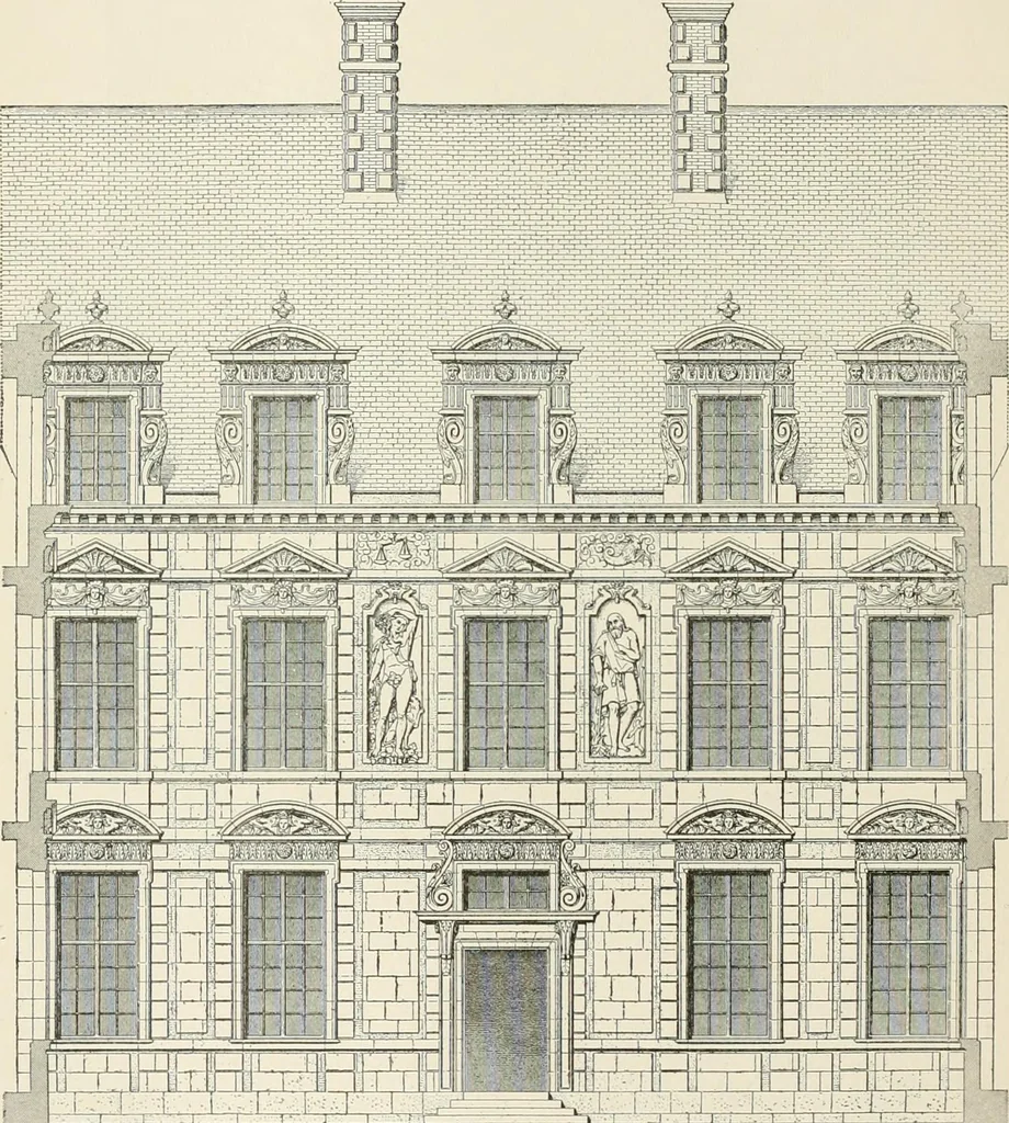 An illustration from A dictionary of architecture and building : biographical, historical, and descriptive, 1902, leaf 474