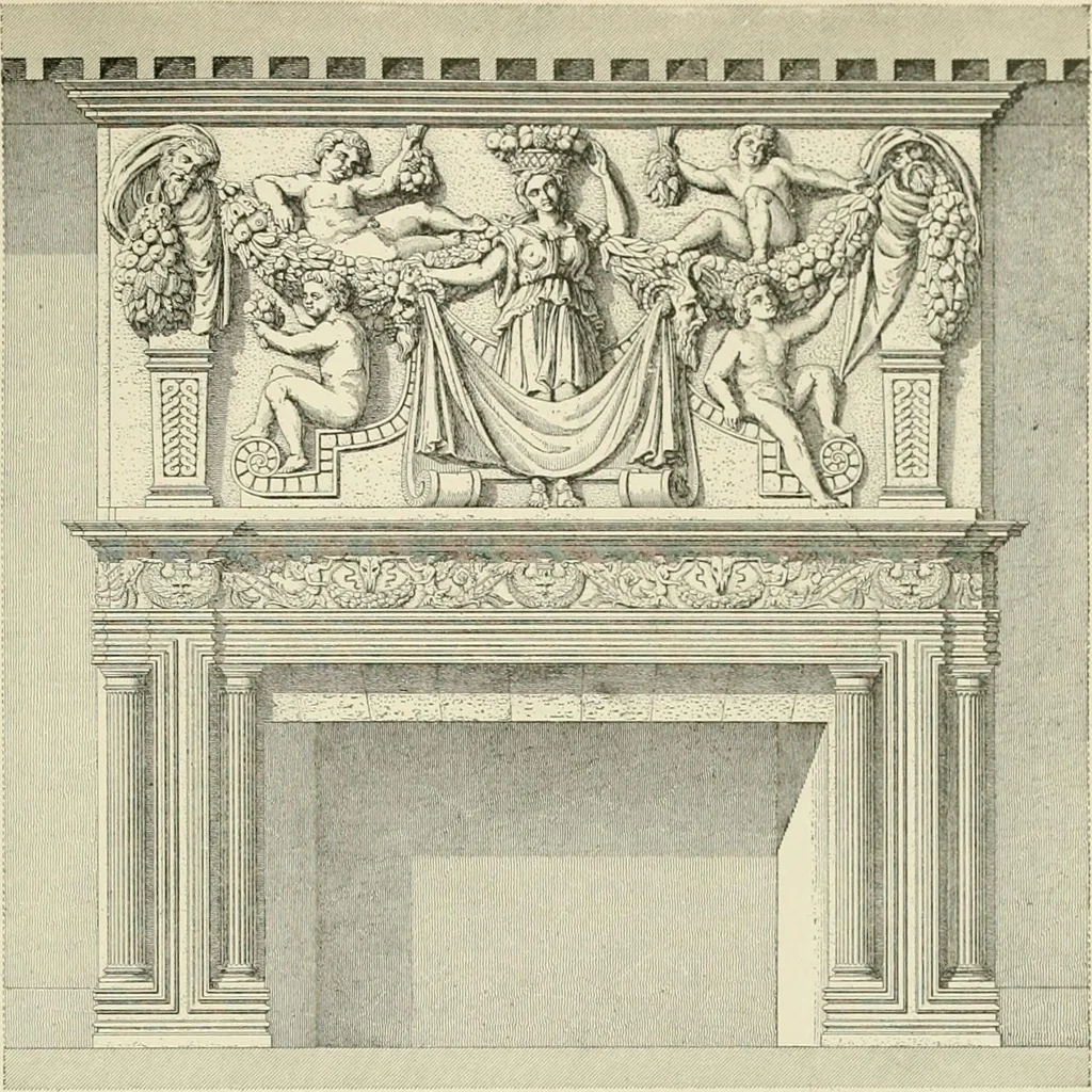 An illustration from A dictionary of architecture and building : biographical, historical, and descriptive, 1902, leaf 483