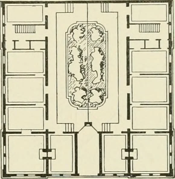 An illustration from A dictionary of architecture and building : biographical, historical, and descriptive, 1902, leaf 527