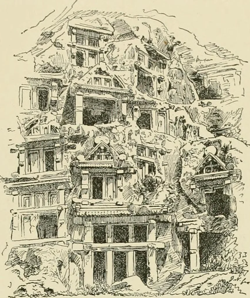An illustration from A dictionary of architecture and building : biographical, historical, and descriptive, 1902, leaf 589