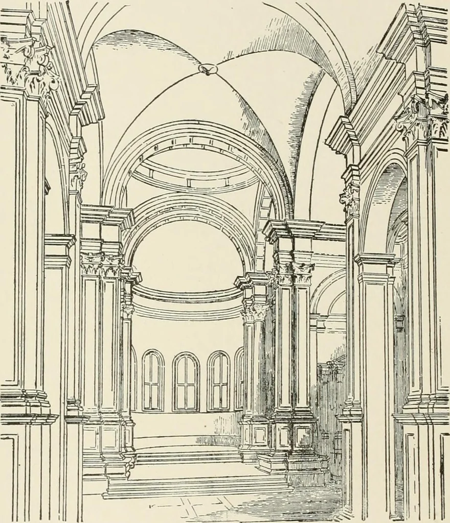 An illustration from A dictionary of architecture and building : biographical, historical, and descriptive, 1902, leaf 590