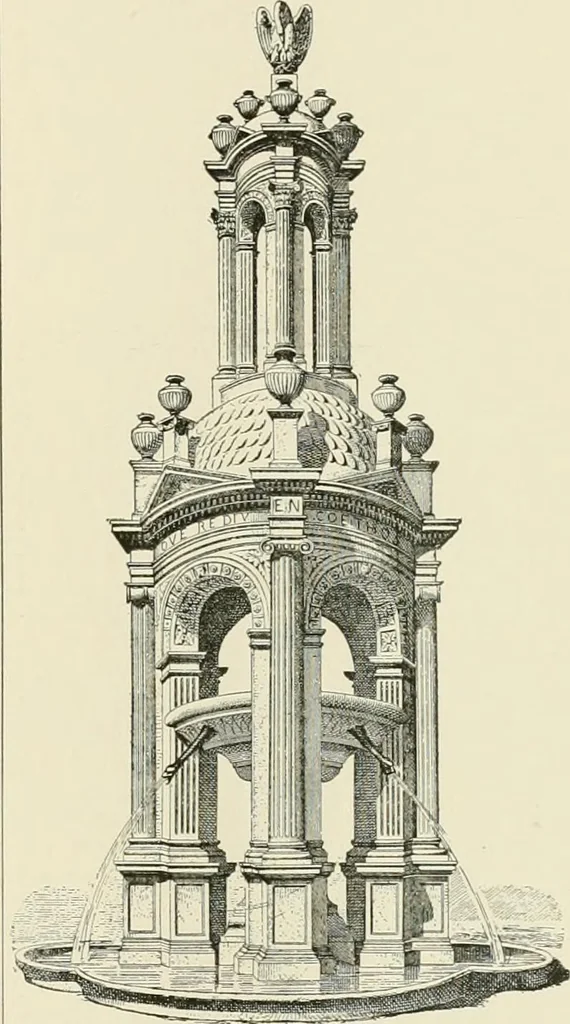 An illustration from A dictionary of architecture and building : biographical, historical, and descriptive, 1902, leaf 65