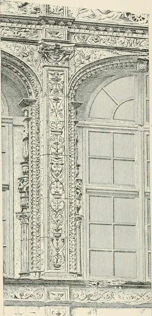 An illustration from A dictionary of architecture and building : biographical, historical, and descriptive, 1902, leaf 88