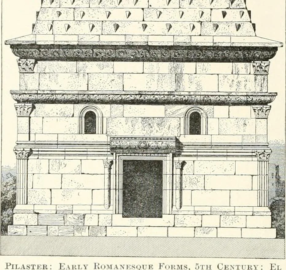 An illustration from A dictionary of architecture and building : biographical, historical, and descriptive, 1902, leaf 101