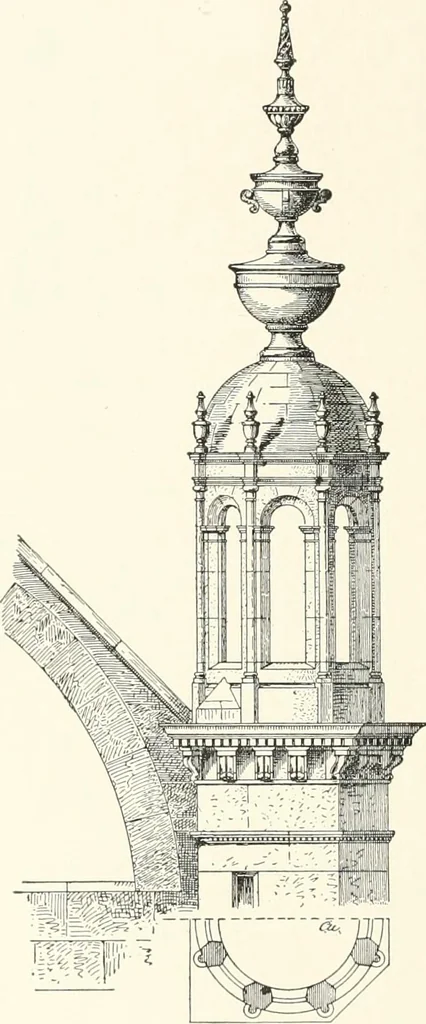 An illustration from A dictionary of architecture and building : biographical, historical, and descriptive, 1902, leaf 107