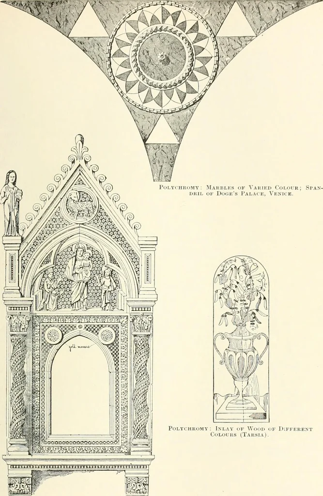 An illustration from A dictionary of architecture and building : biographical, historical, and descriptive, 1902, leaf 118