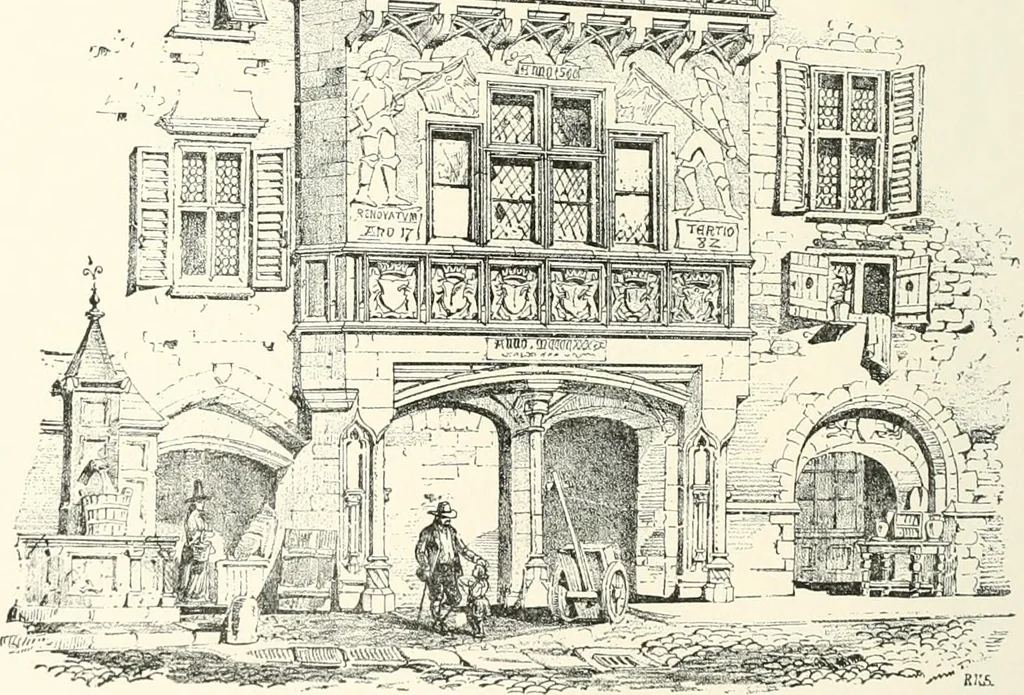 An illustration from A dictionary of architecture and building : biographical, historical, and descriptive, 1902, leaf 119