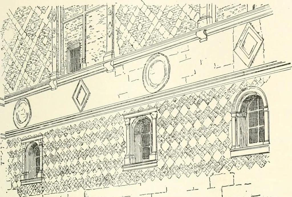 An illustration from A dictionary of architecture and building : biographical, historical, and descriptive, 1902, leaf 182
