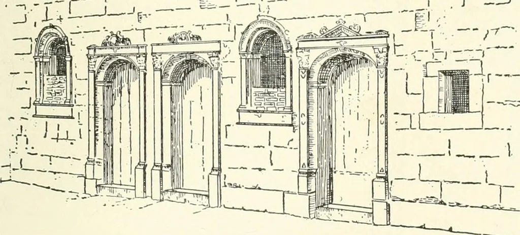 An illustration from A dictionary of architecture and building : biographical, historical, and descriptive, 1902, leaf 182