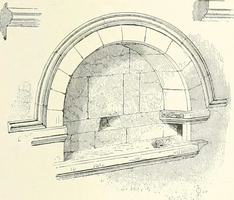 An illustration from A dictionary of architecture and building : biographical, historical, and descriptive, 1902, leaf 206