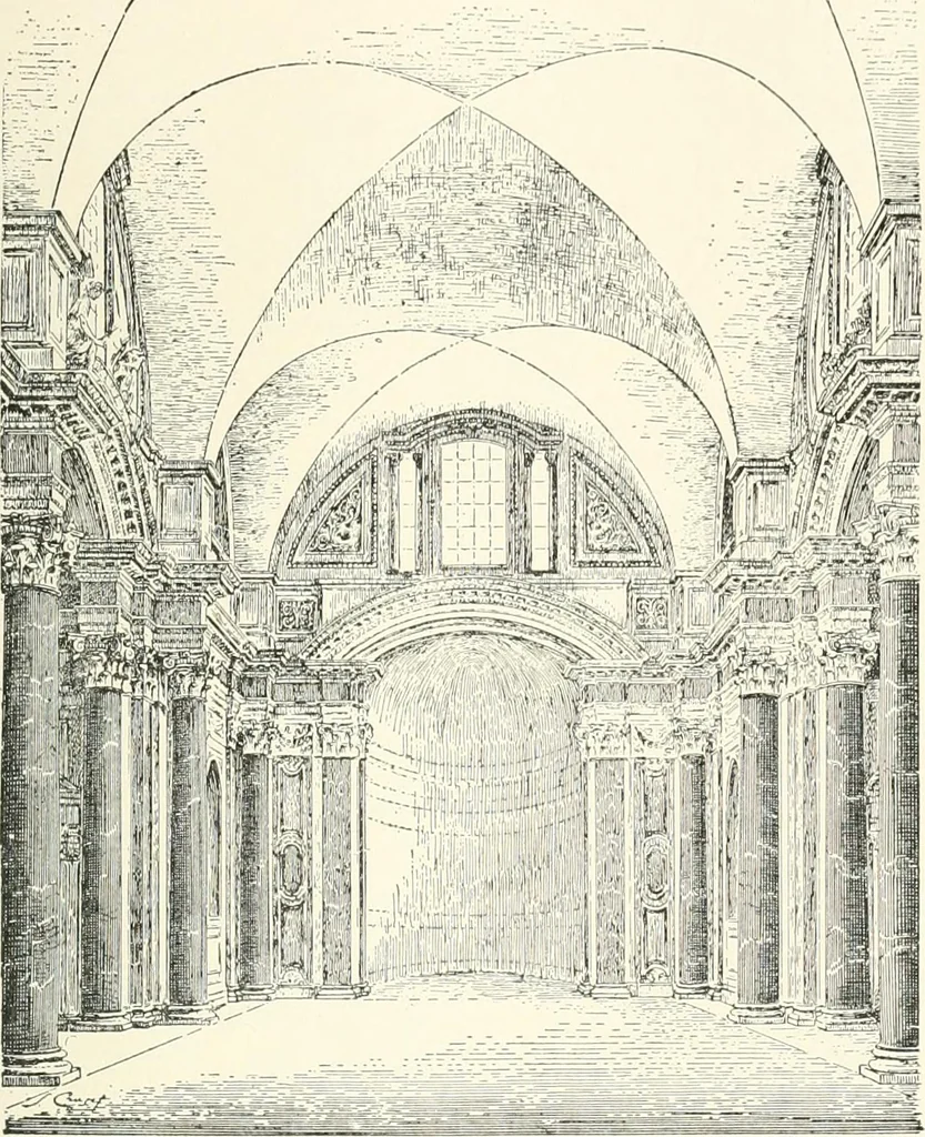An illustration from A dictionary of architecture and building : biographical, historical, and descriptive, 1902, leaf 214