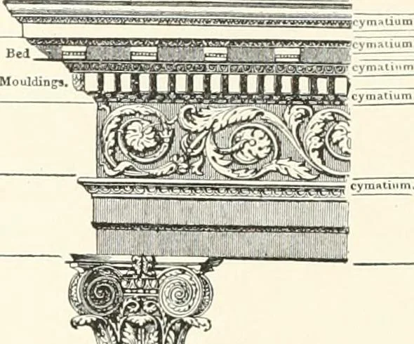 An illustration from A dictionary of architecture and building : biographical, historical, and descriptive, 1902, leaf 215