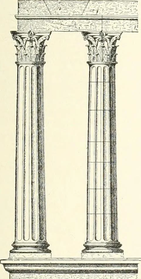 An illustration from A dictionary of architecture and building : biographical, historical, and descriptive, 1902, leaf 216