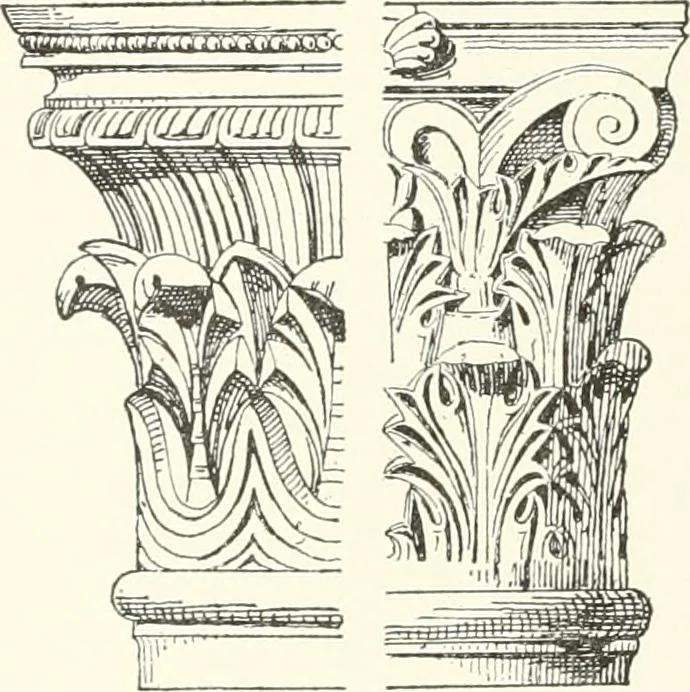 An illustration from A dictionary of architecture and building : biographical, historical, and descriptive, 1902, leaf 217