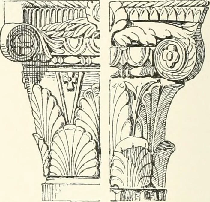 An illustration from A dictionary of architecture and building : biographical, historical, and descriptive, 1902, leaf 217