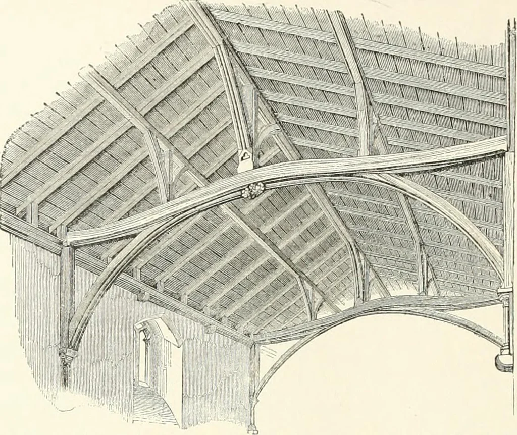 An illustration from A dictionary of architecture and building : biographical, historical, and descriptive, 1902, leaf 229