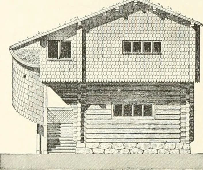 An illustration from A dictionary of architecture and building : biographical, historical, and descriptive, 1902, leaf 257