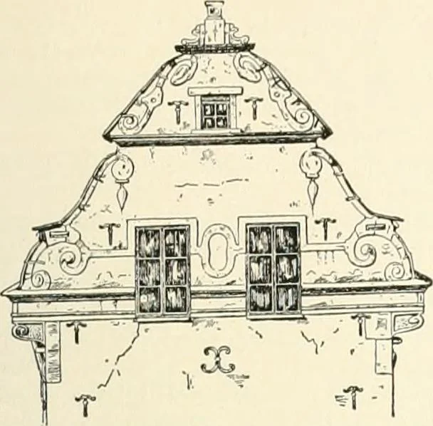 An illustration from A dictionary of architecture and building : biographical, historical, and descriptive, 1902, leaf 258