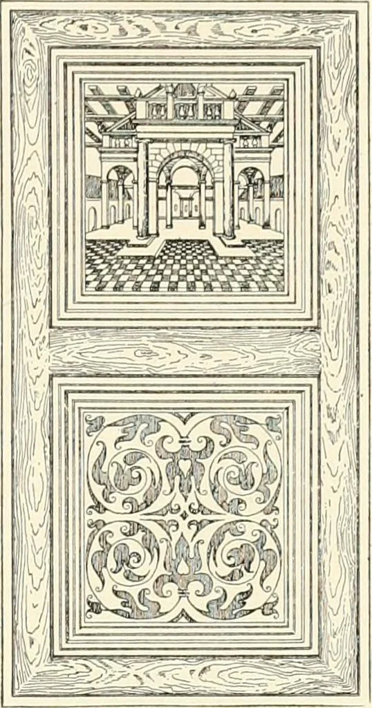 An illustration from A dictionary of architecture and building : biographical, historical, and descriptive, 1902, leaf 258