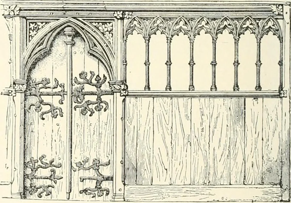 An illustration from A dictionary of architecture and building : biographical, historical, and descriptive, 1902, leaf 281