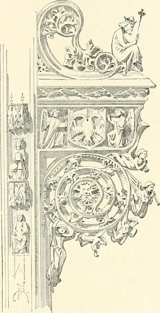 An illustration from A dictionary of architecture and building : biographical, historical, and descriptive, 1902, leaf 288
