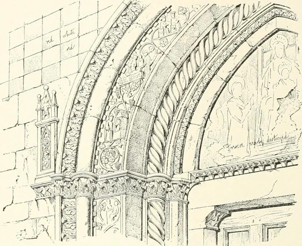 An illustration from A dictionary of architecture and building : biographical, historical, and descriptive, 1902, leaf 289