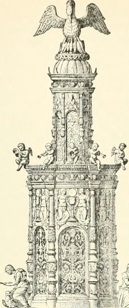 An illustration from A dictionary of architecture and building : biographical, historical, and descriptive, 1902, leaf 292
